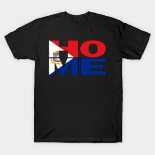 St Maarten Collections Flag Spelling HOME - Soca Mode T-Shirt